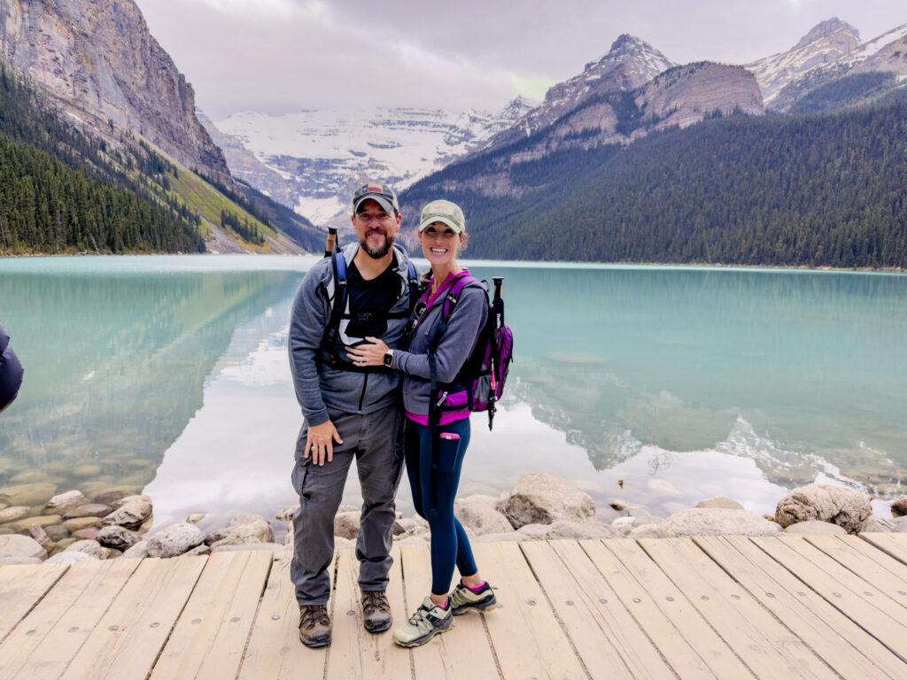 Lance & Carrie at Lake Louise in Banff National Park Canada