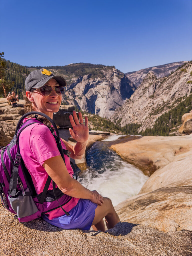 Carrie atop Nevada Falls @ Yosemite National Park (2024)
