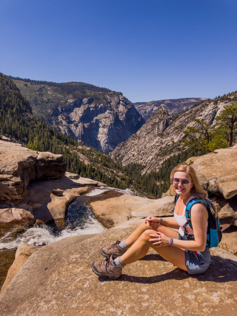 Daughter atop Nevada Falls @ Yosemite National Park (2024)