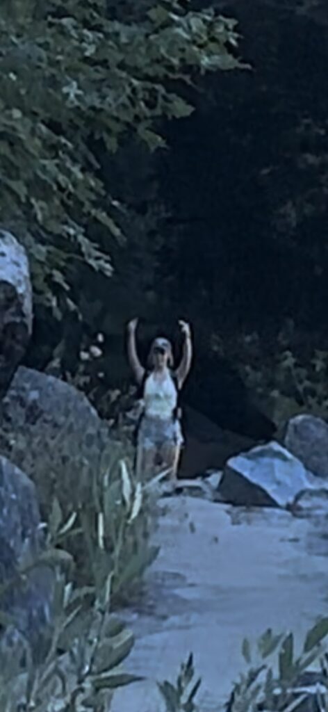 Daughter Greeting Us on the Grand Tour Trail @ Yosemite National Park (2024)