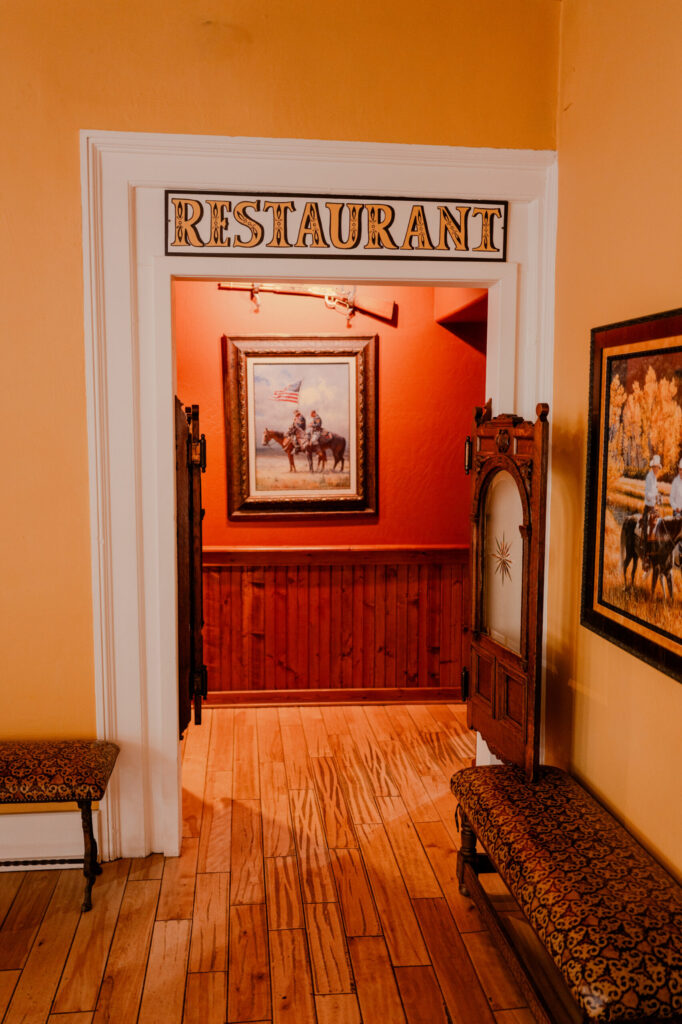 Restaurant Entrance & Antique Saloon Doors — Cimarron, New Mexico (2026)