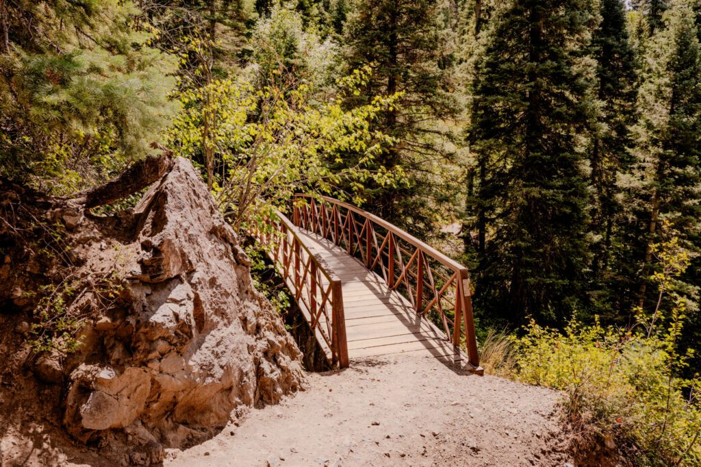 Treasure Falls Wooden Footbridge — Pagosa Springs, Colorado (2026)