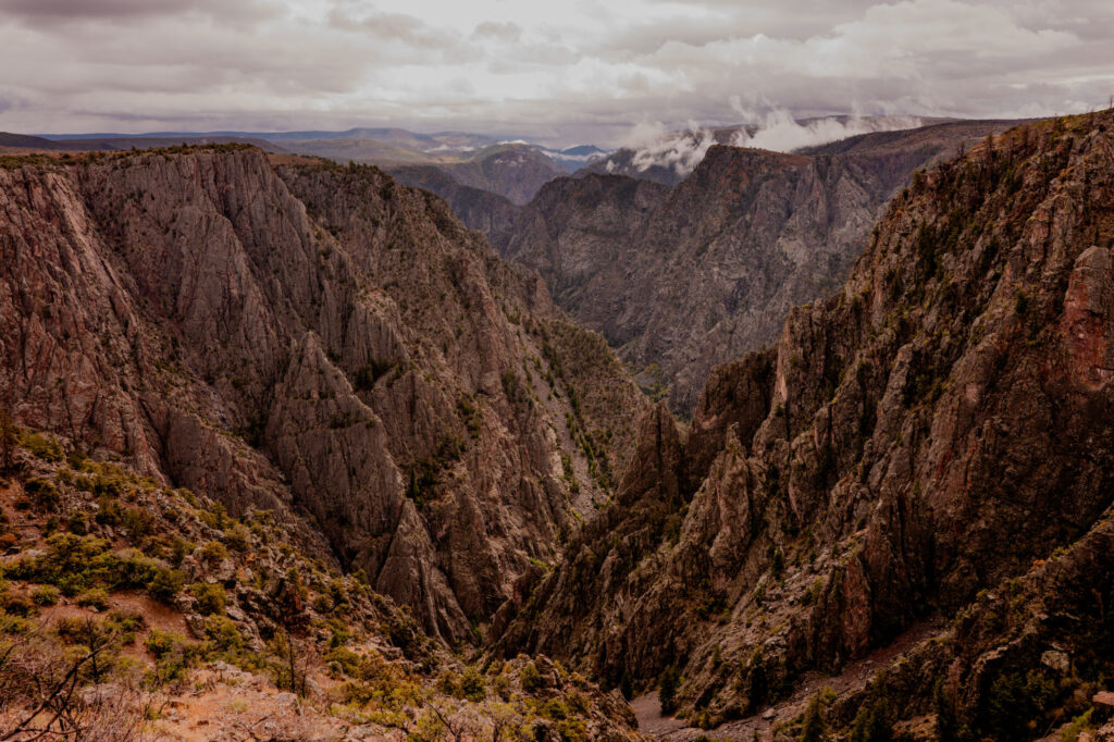 Chasm Depth & Low Canyon Fog — Black Canyon of the Gunnison National Park, Colorado (2026)